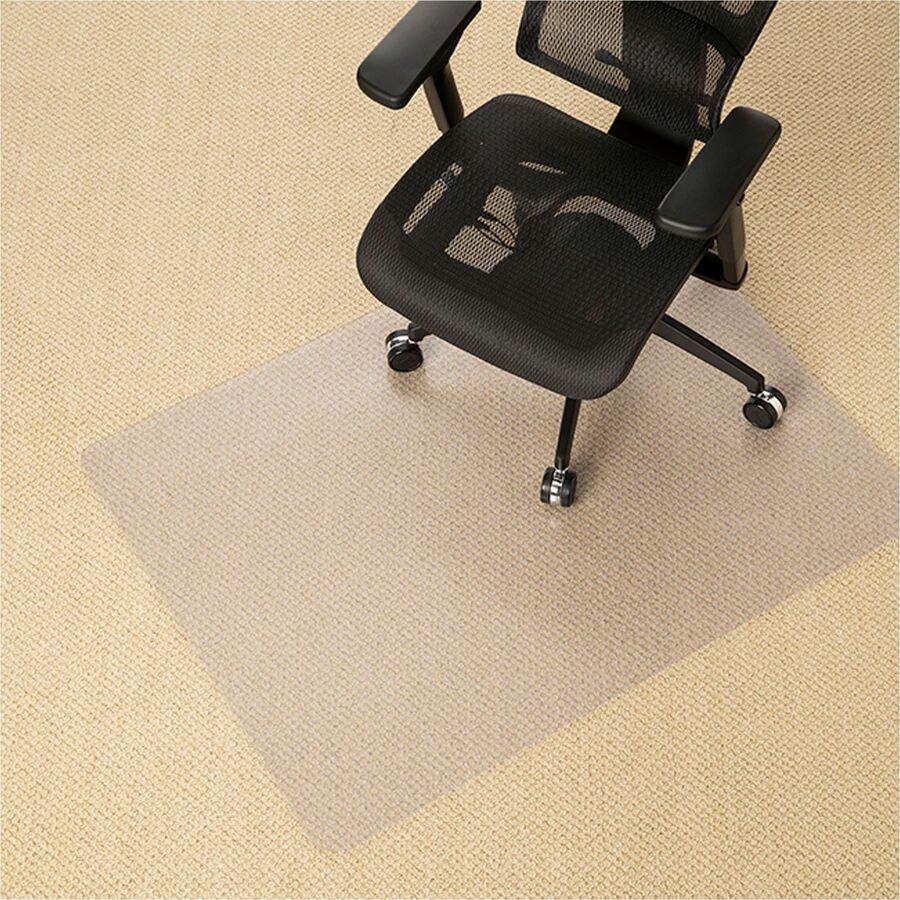 Deflecto SuperGrip Chairmat, 53" x 45", Rectangular, Vinyl, 1 Each