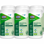 For Multi Surface, Multipurpose - Ready-To-Use - Wipe - Dye-free, Bleach-free, Ammonia-free, Chemical-free - Green - 75/Tub - 6 / Carton