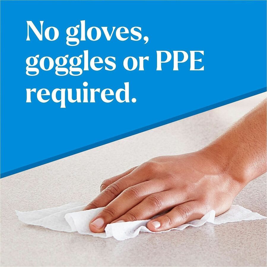 For Multi Surface, Multipurpose - Ready-To-Use - Wipe - Dye-free, Bleach-free, Ammonia-free, Chemical-free - Green - 75/Tub - 6 / Carton