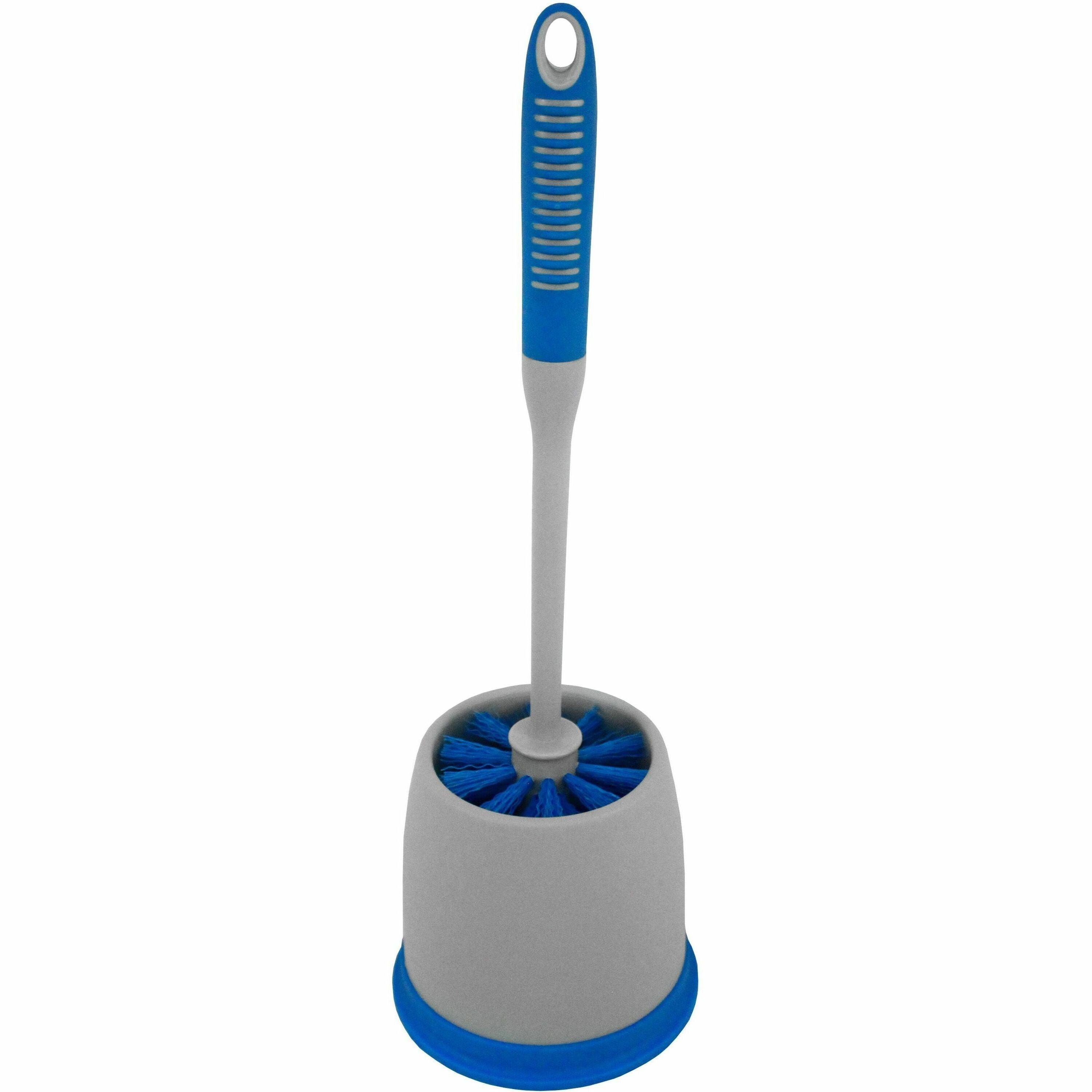 4" Polyethylene Terephthalate (PET) Bristle - 10.50" Handle Length x 1" Handle Diameter - Polypropylene, Thermoplastic Rubber (TPR) Handle - 12 / Carton
