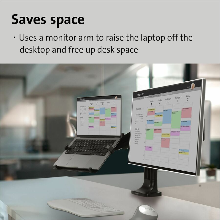Kensington Mounting Adapter for Notebook, MacBook - Black