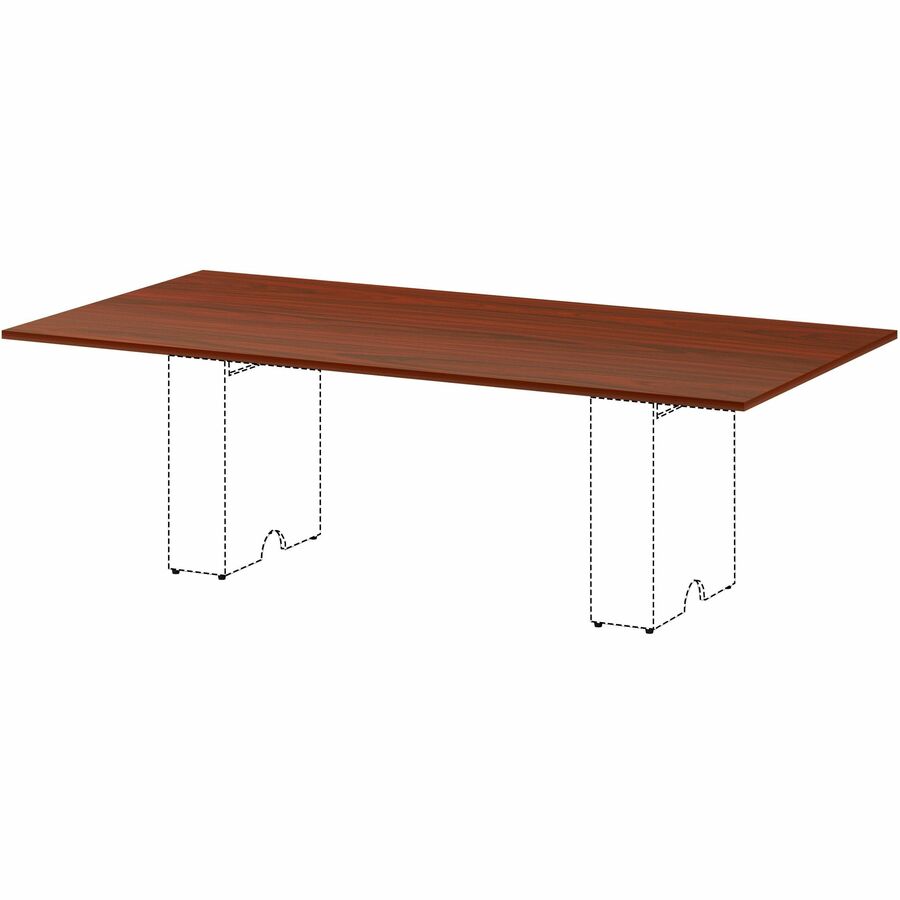 Lorell Essentials Modular Conference Table, 1" H x 94" W x 47" D, Mahogany Finish, Modular, Smooth Surface, 1 Each