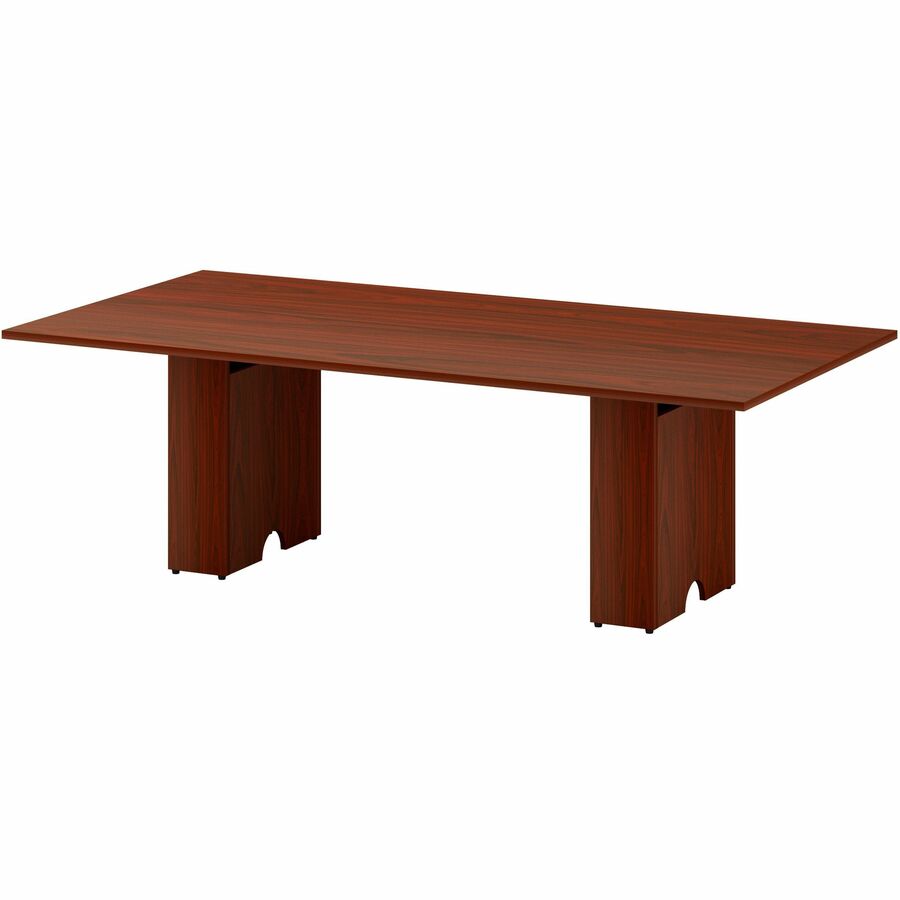 Lorell Essentials Modular Conference Table, 1" H x 94" W x 47" D, Mahogany Finish, Modular, Smooth Surface, 1 Each