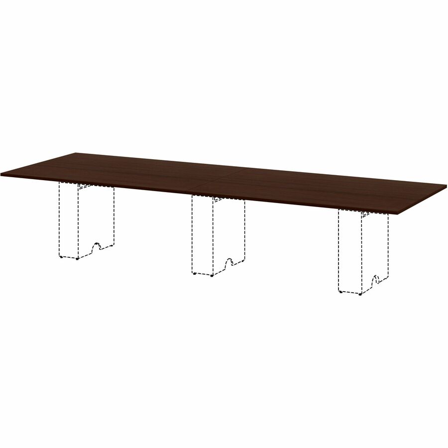 Lorell Essentials Modular Conference Table, 1" H x 70.8" W x 47" D, Band Edge, Espresso Finish, Smooth Surface, 1 Each