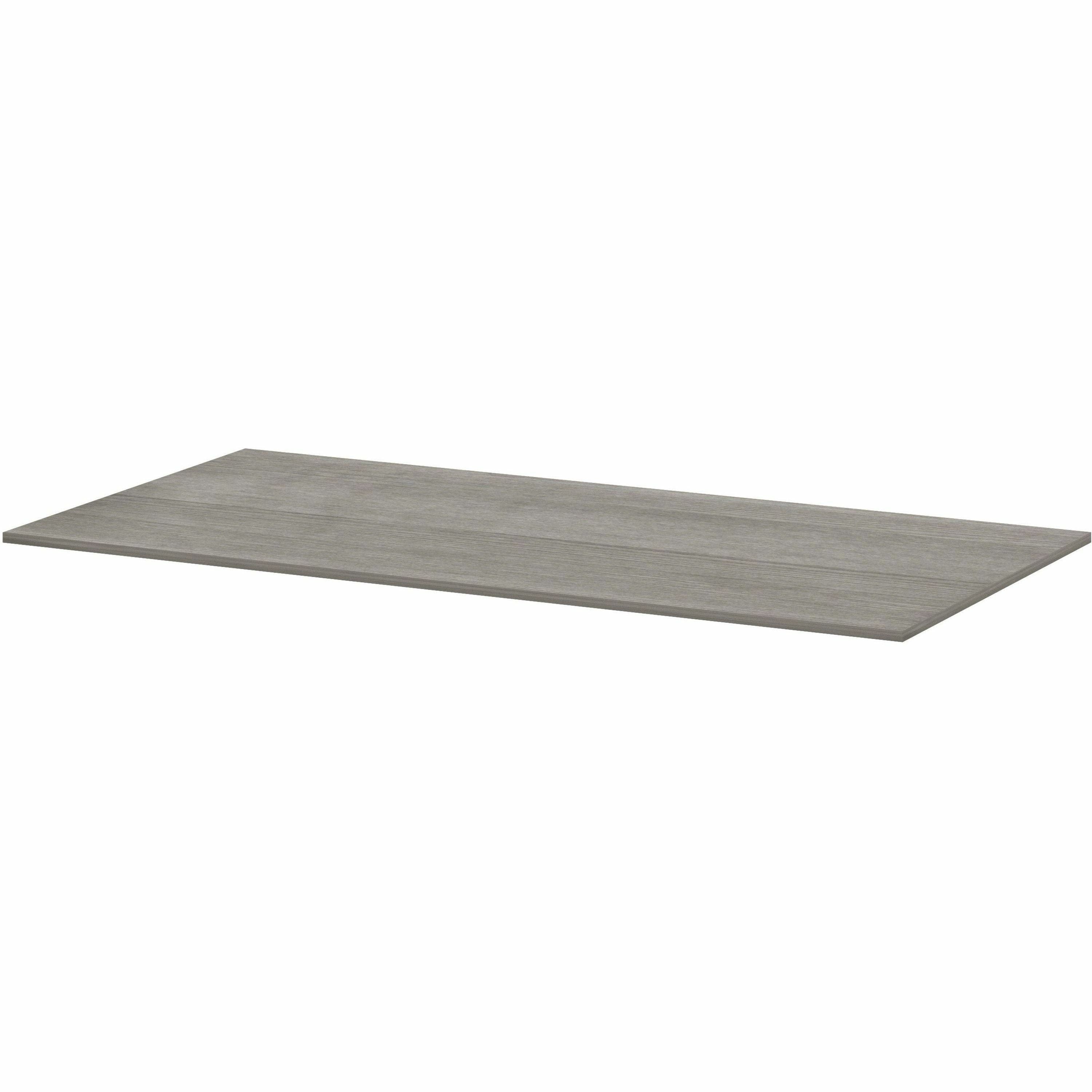 Lorell Essentials Modular Conference Table, 1" H x 94" W x 47" D, Band Edge, Weathered Charcoal Finish, Modular, Smooth Surface, 1 Each