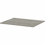 Lorell Essentials Modular Conference Table Top, 1" H x 59" W x 47" D, Weathered Charcoal, Band Edge, Modular, Eco-friendly, 1 Each