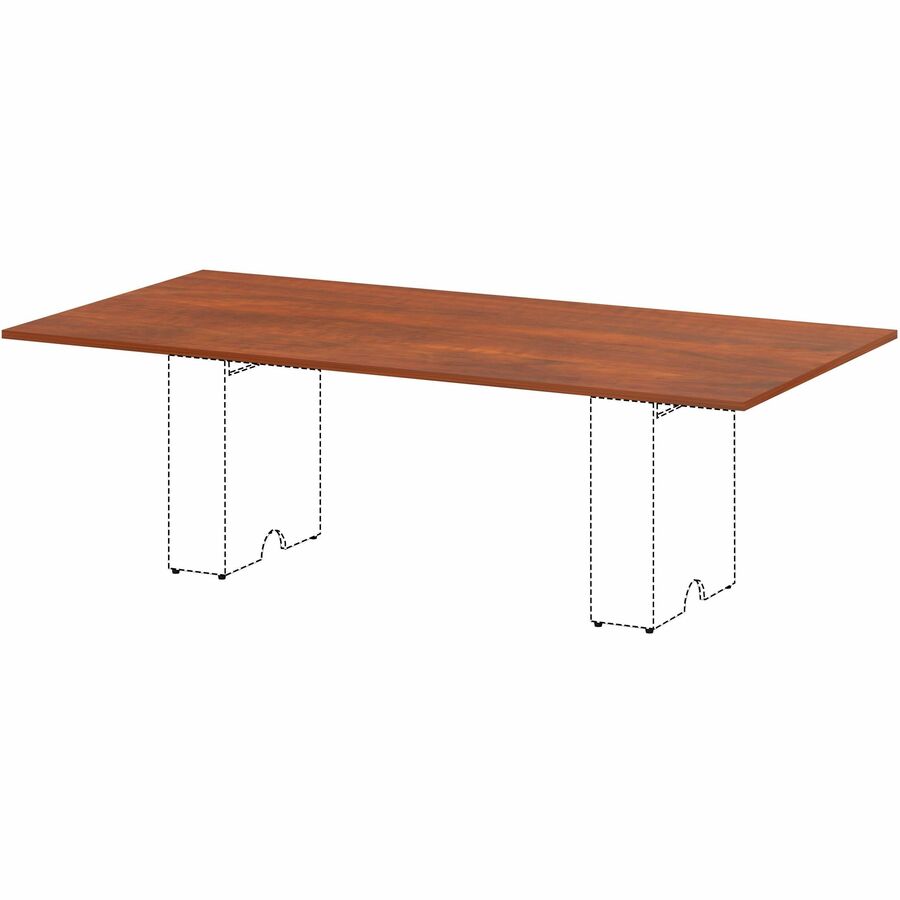 Lorell Essentials Modular Conference Table, 1" H x 94" W x 47" D, Cherry Finish, Band Edge, Modular, Smooth Surface, 1 Each