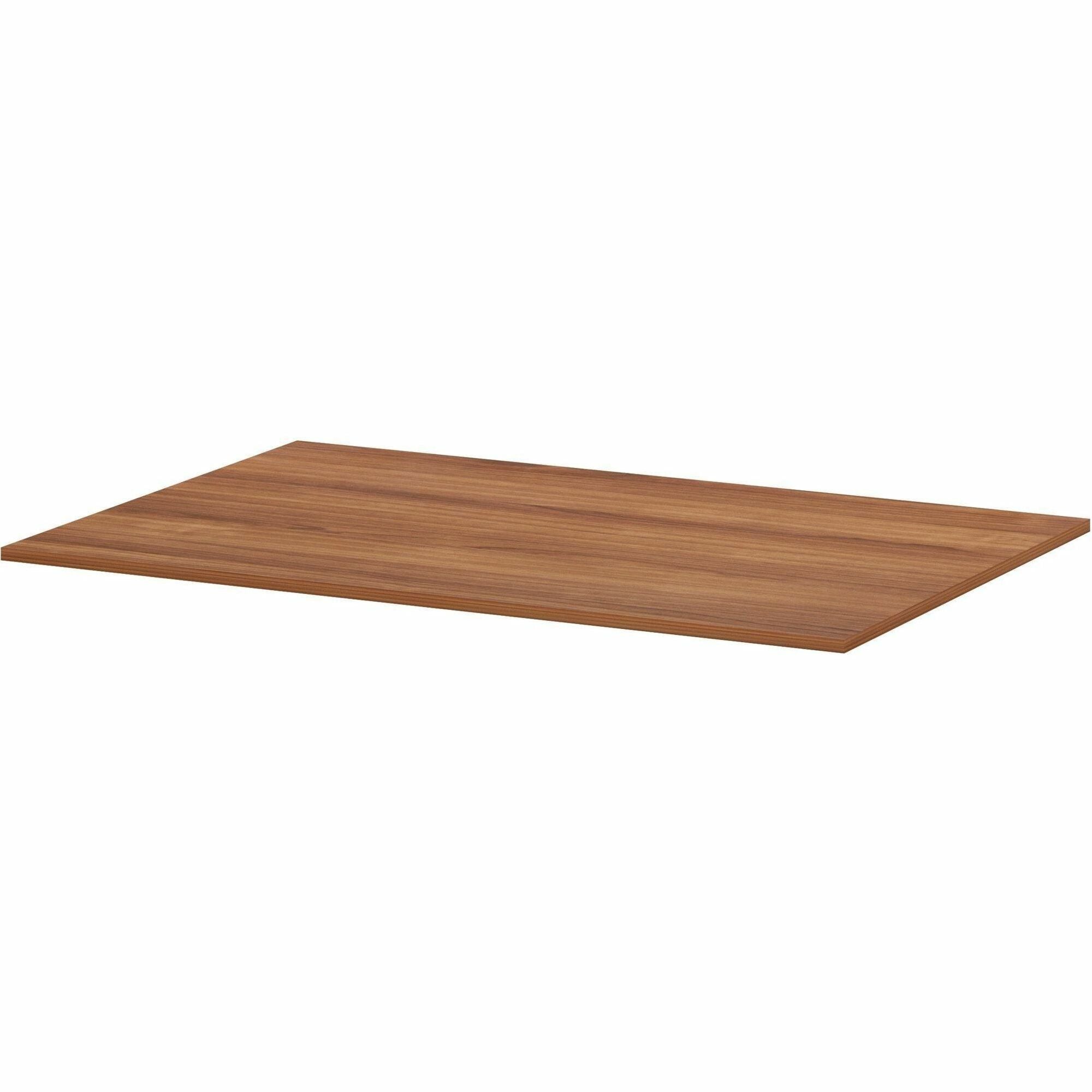 Lorell Essentials Modular Conference Table, 1" H x 70.8" W x 47" D, Walnut Finish, Smooth Surface, Band Edge, 1 Each
