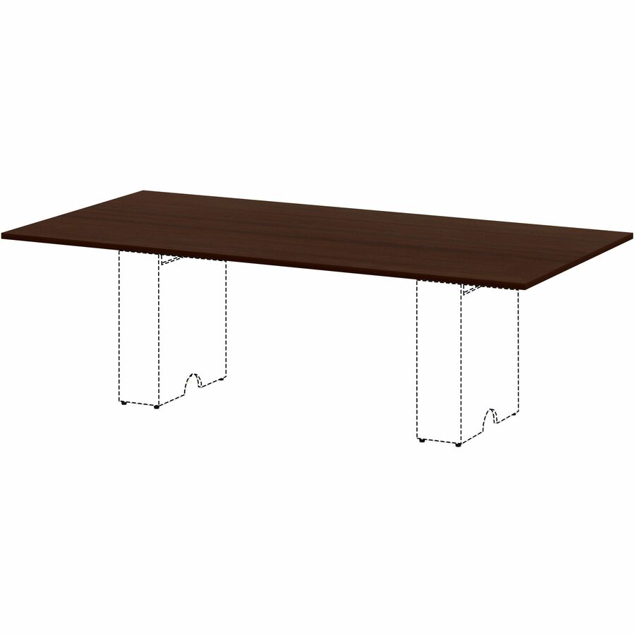 Lorell Essentials Modular Conference Table, 1" H x 94" W x 47" D, Espresso Finish, Band Edge, Modular, Smooth Surface, 1 Each