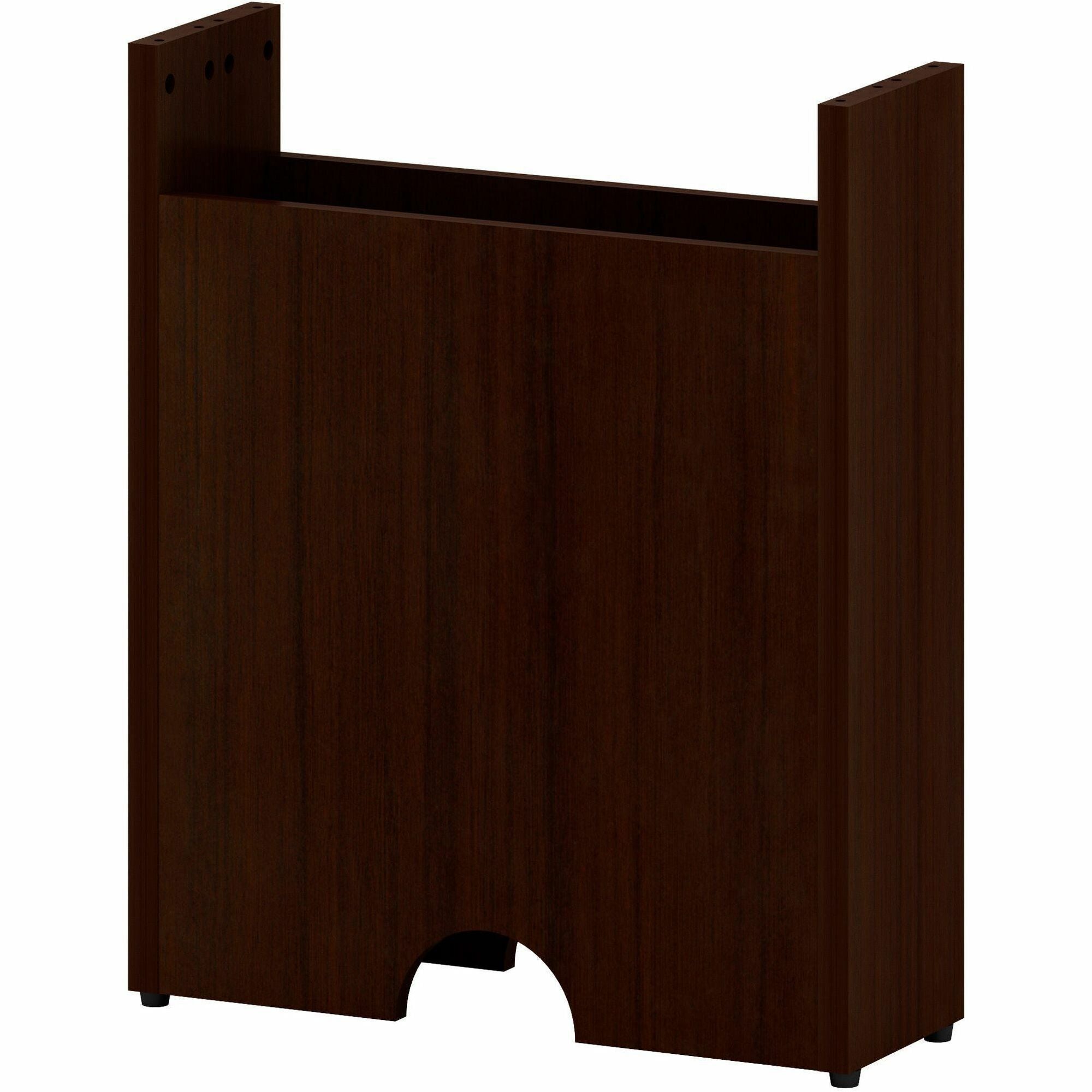 Lorell Essentials Modular Conference Table Base, 28.5"H x 23.6"W x 7.9"D, Espresso Finish, Modular, Eco-friendly, 1 Each