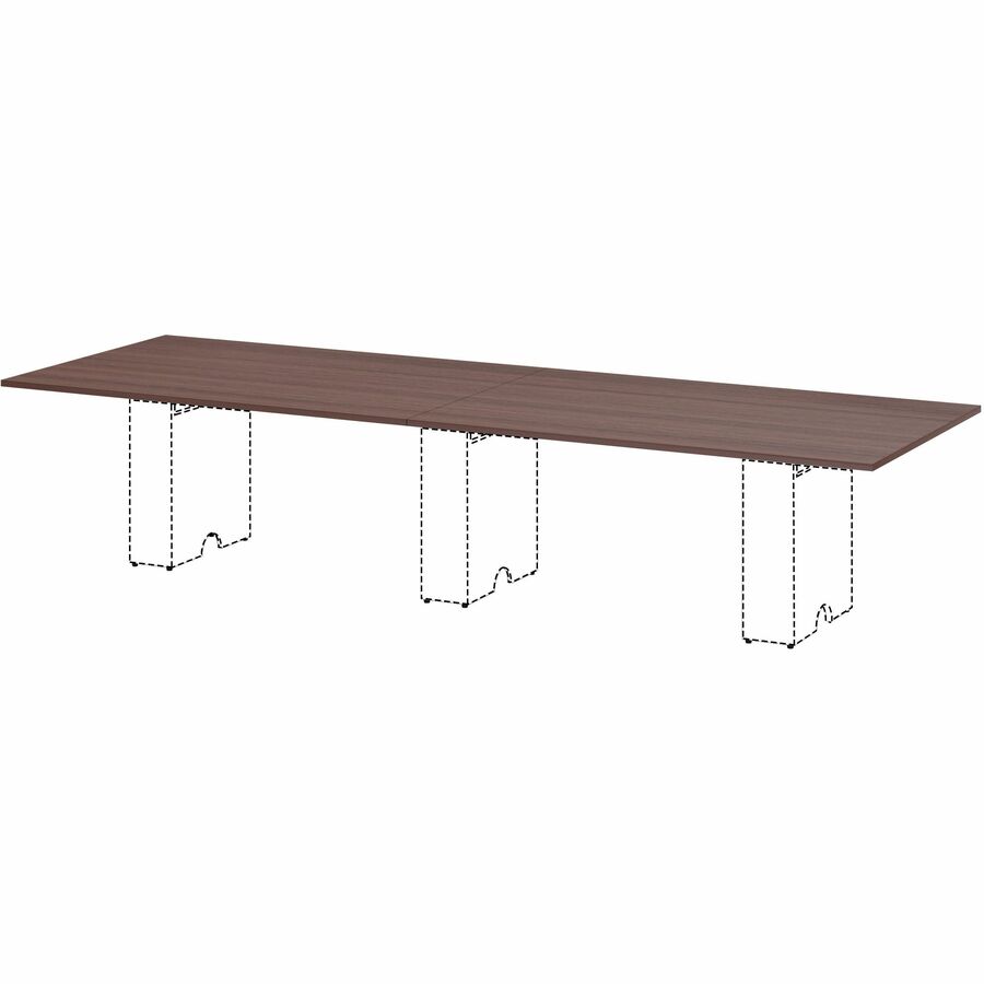 Lorell Essentials Modular Conference Table Top, 1" x 59" x 47", Espresso, Modular, Eco-friendly, 1 Each