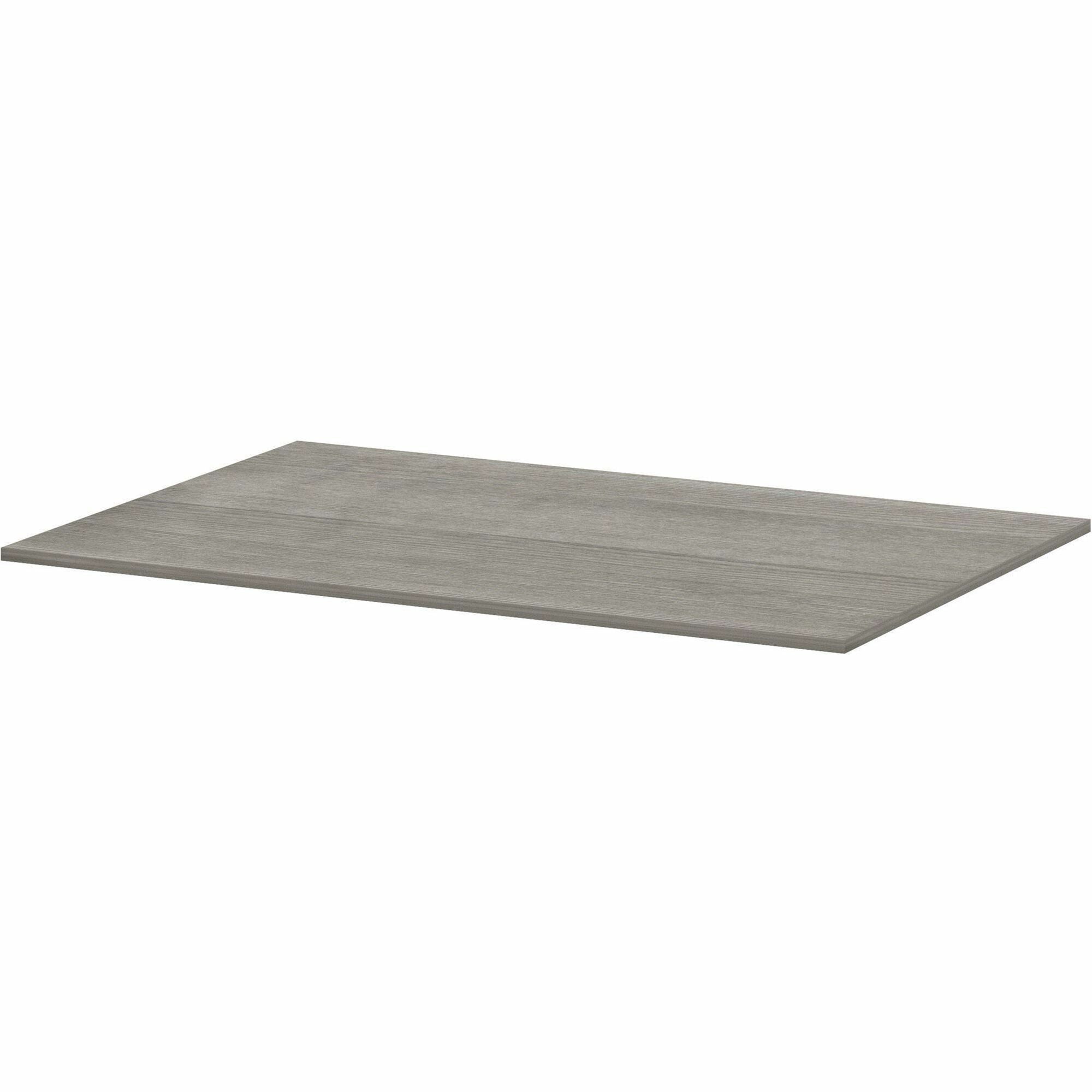 Lorell Essentials Modular Conference Table, 1 Each, 1" H x 70.8" W x 47" D, Band Edge, Weathered Charcoal Finish, Smooth Surface