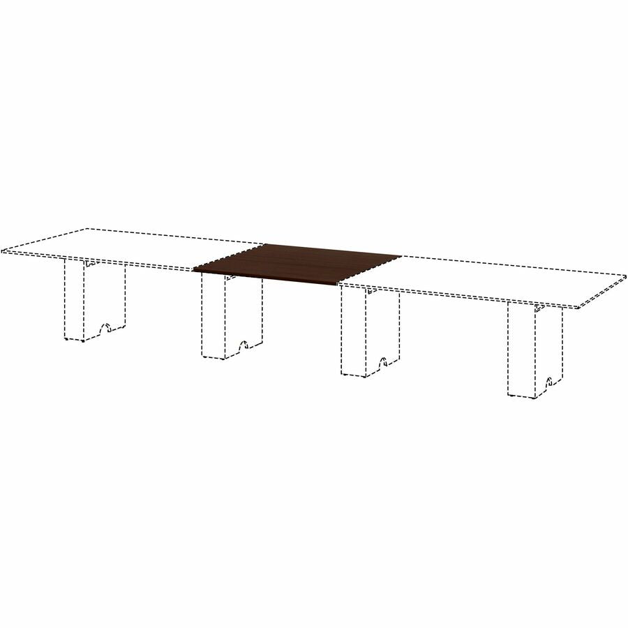 Lorell Essentials Modular Conference Table Top, 47" x 47" x 1", Band Edge, Espresso, Modular, Eco-friendly, 1 Each