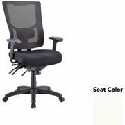 Lorell Conjure Multifunctional Mesh High-back Executive Chair, Dillon Snow Seat, Mesh Back, Adjustable Features, 1 Each