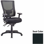 Lorell Multifunctional Mesh High-back Executive Chair, Dillon Black Seat, Mesh Back, High Back, 1 Each
