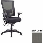 Lorell Conjure Multifunctional Mesh High-back Executive Chair, Expo Fog Seat, Mesh Back, Adjustable Height, Lumbar Support, Tilt Tension, Ratchet Back, Seat Slider, 1 Each