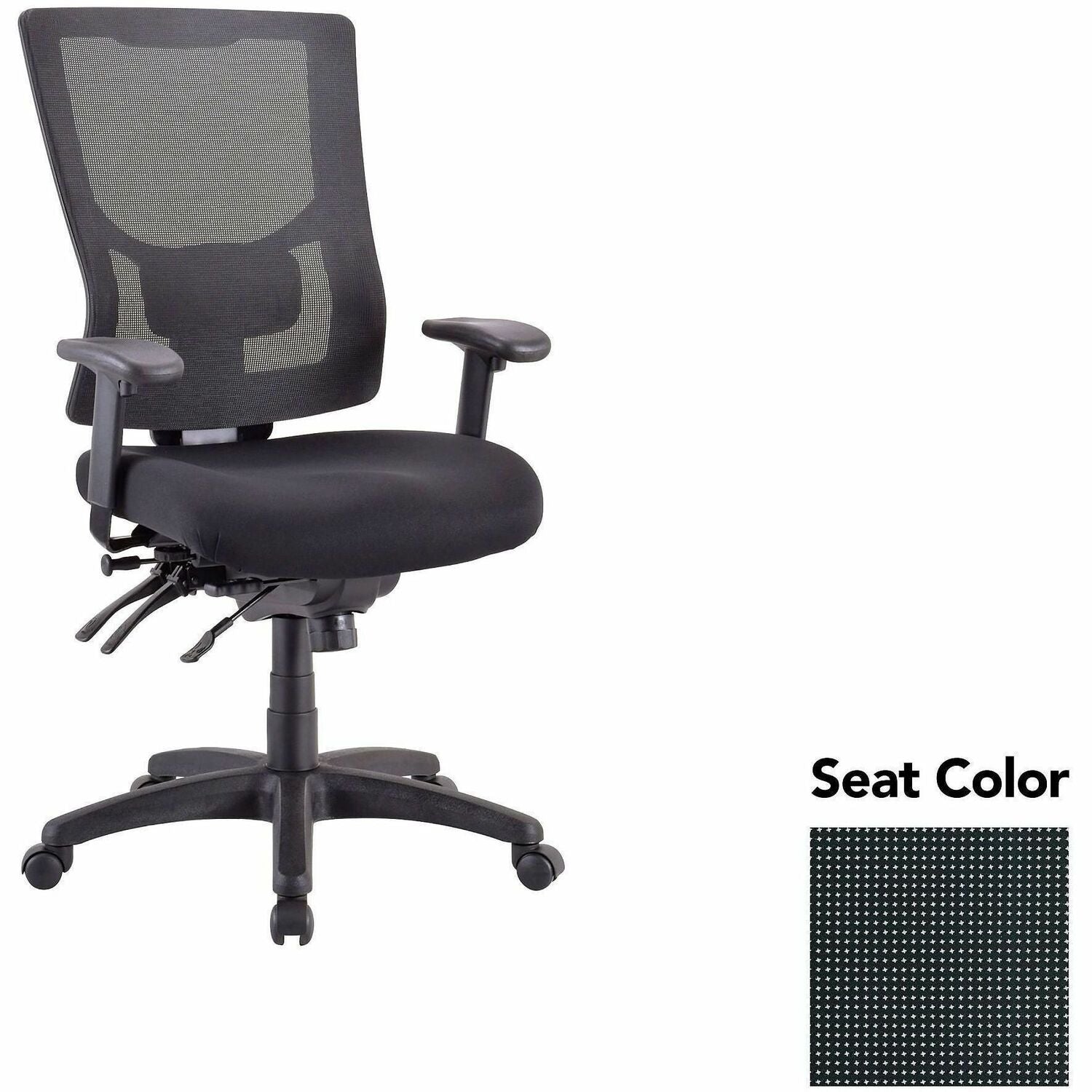 Lorell Multifunctional Mesh High-back Executive Chair, Expo Tuxedo Seat, Mesh Back, High Back, 1 Each
