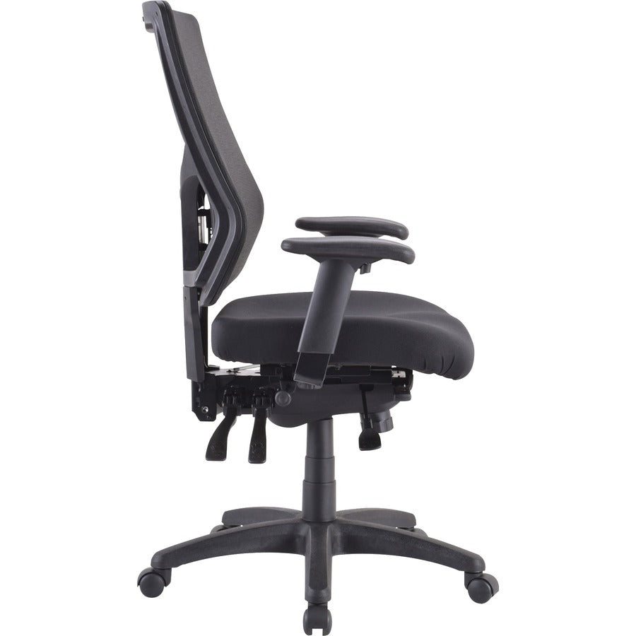 Lorell Multifunctional Mesh High-back Executive Chair, Forte Chive Seat, Mesh Back, High Back, 1 Each