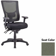 Lorell Conjure Multifunctional Mesh High-back Executive Chair, Shire Sage Seat, Mesh Back, Adjustable Lumbar Support, Ratchet Back, Tilt Tension, Seat Slider, 1 Each