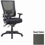 Lorell Conjure Multifunctional Mesh High-back Executive Chair, Perfection Olive Green, Mesh Back, High Back, Adjustable Lumbar Support, Ratchet Back, Tilt Tension, Seat Slider, 1 Each