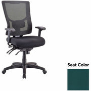 Lorell Conjure Multifunctional Mesh High-back Executive Chair, Insight Forest Seat, Mesh Back, Adjustable Lumbar Support, Ratchet Back, Tilt Tension, Seat Slider, 1 Each