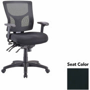 Lorell Conjure Multifunctional Mesh Mid-back Executive Chair, Dillon Black Seat, Mesh Back, Ergonomic Design, Lumbar Support, Ratchet Back, Seat Slider, Tilt Tension, 1 Each