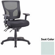 Lorell Multifunctional Mesh Mid-back Executive Chair, Castillo Breezy Seat Color, Mesh Back, Padded Seat, Ergonomic Design, Ratchet Back, Seat Slider, Tilt Tension, 1 Each