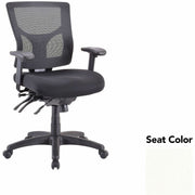 Lorell Conjure Multifunctional Mesh Mid-back Executive Chair, Dillon Snow Seat, Mesh Back, 1 Each