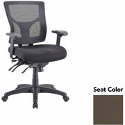 Lorell Multifunctional Mesh Mid-back Executive Chair, Dillon Java Seat, Mesh Back, Mid Back, 1 Each