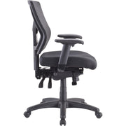 Lorell Conjure Multifunctional Mesh Mid-back Executive Chair, Dillon Stratus Seat, Mesh Back, 1 Each