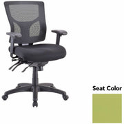 Lorell Multifunctional Mesh Mid-back Executive Chair, Dillon Apple Green Seat, Mesh Back, Mid Back, 1 Each
