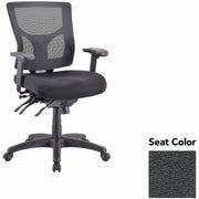 Lorell Conjure Multifunctional Mesh Mid-back Executive Chair, Fuse Azurean Seat, Mesh Back, 1 Each