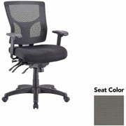 Lorell Multifunctional Mesh Mid-back Executive Chair, Expo Fog Seat Color, Mesh Back, Mid Back, 1 Each