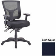 Lorell Multifunctional Mesh Mid-back Executive Chair, Forte Cadet Seat Color, Mesh Back, Padded Seat, Ergonomic Design, Adjustable Features, 1 Each