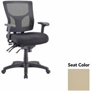 Lorell Conjure Multifunctional Mesh Mid-back Executive Chair, Forte Pumice Seat, Mesh Back, 1 Each