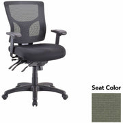 Lorell Multifunctional Mesh Mid-back Executive Chair, Shire Sage Seat, Mesh Back, Mid Back, 1 Each