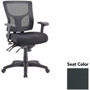 Lorell Multifunctional Mesh Mid-back Executive Chair, Tuxedo Seat, Mesh Back, 1 Each