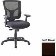 Lorell Conjure Swivel/Tilt Task Chair, Canyon Nightfall Seat, Mesh Mid Back, Adjustable Arms, 1 Each