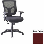 Lorell Conjure Swivel/Tilt Task Chair, Forte Port Seat, Mesh Mid Back, Adjustable Arms, 1 Each