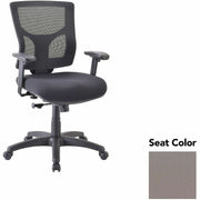 Lorell Conjure Swivel/Tilt Task Chair, Insight Fossil Seat, Mesh Mid Back, Adjustable Arms, 1 Each