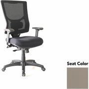 Lorell Conjure High-Back Office Chair, Dillon Stratus Seat, Mesh Back, Adjustable Arms, 360° Swivel, 1 Each