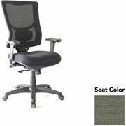 Lorell Conjure High-Back Office Chair, Shire Sage Seat, Mesh Back, Adjustable Arms, 360° Swivel, 1 Each