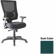 Lorell Conjure High-Back Office Chair, Insight Forest Seat, Mesh Back, Adjustable Arms, 360° Swivel, 1 Each