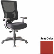 Lorell Conjure High-Back Swivel/Tilt Office Chair, Canyon Red Rock, Polyurethane Foam Seat, Mesh Back, Adjustable Arms, 1 Each