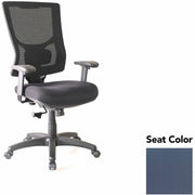 Lorell Conjure High-Back Swivel/Tilt Office Chair, Insight Periwinkle Blue, Polyurethane Foam Seat, Mesh High Back, Adjustable Arms, 1 Each