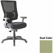 Lorell Conjure High-Back Swivel/Tilt Office Chair, Dillon Sage, Polyurethane Foam Seat, Mesh Back, Adjustable Arms, 1 Each