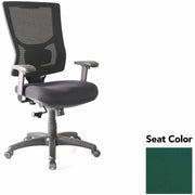 Lorell Conjure High-Back Swivel/Tilt Office Chair, Forte Chive Seat, Polyurethane Foam, Mesh Back, Adjustable Arms, 1 Each