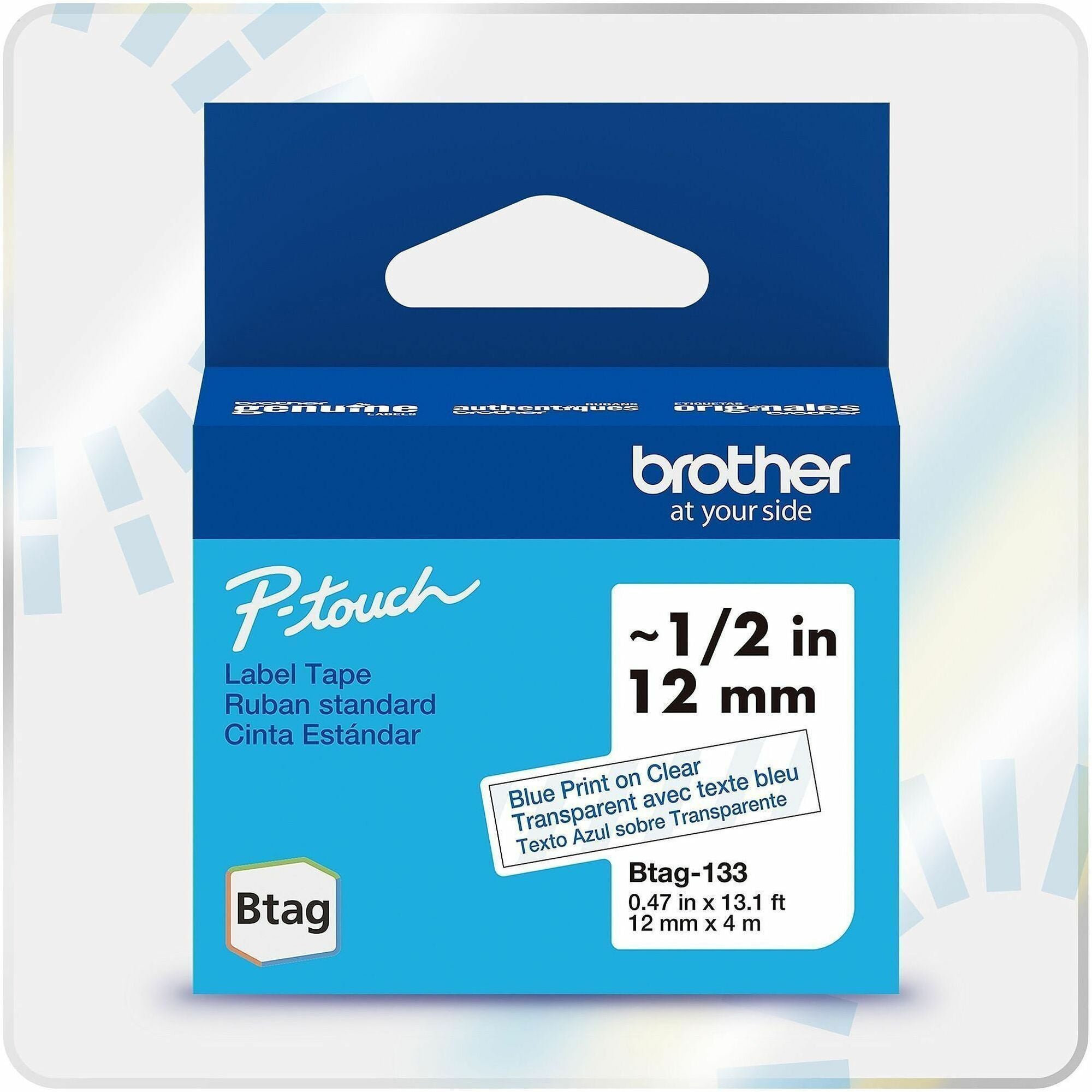 15/32" Width x 13 1/8 ft Length - Clear - Water Resistant - Temperature Resistant, Fade Resistant, Dishwasher Safe, Freezer Safe, Microwave Safe, Easy Peel, Removable, Household Liquid Resistant - 1 Each