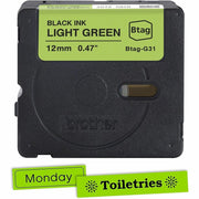 15/32" Width x 13 1/8 ft Length - Light Green - Water Resistant - Temperature Resistant, Fade Resistant, Dishwasher Safe, Freezer Safe, Microwave Safe, Easy Peel, Removable, Household Liquid Resistant - 1 Each