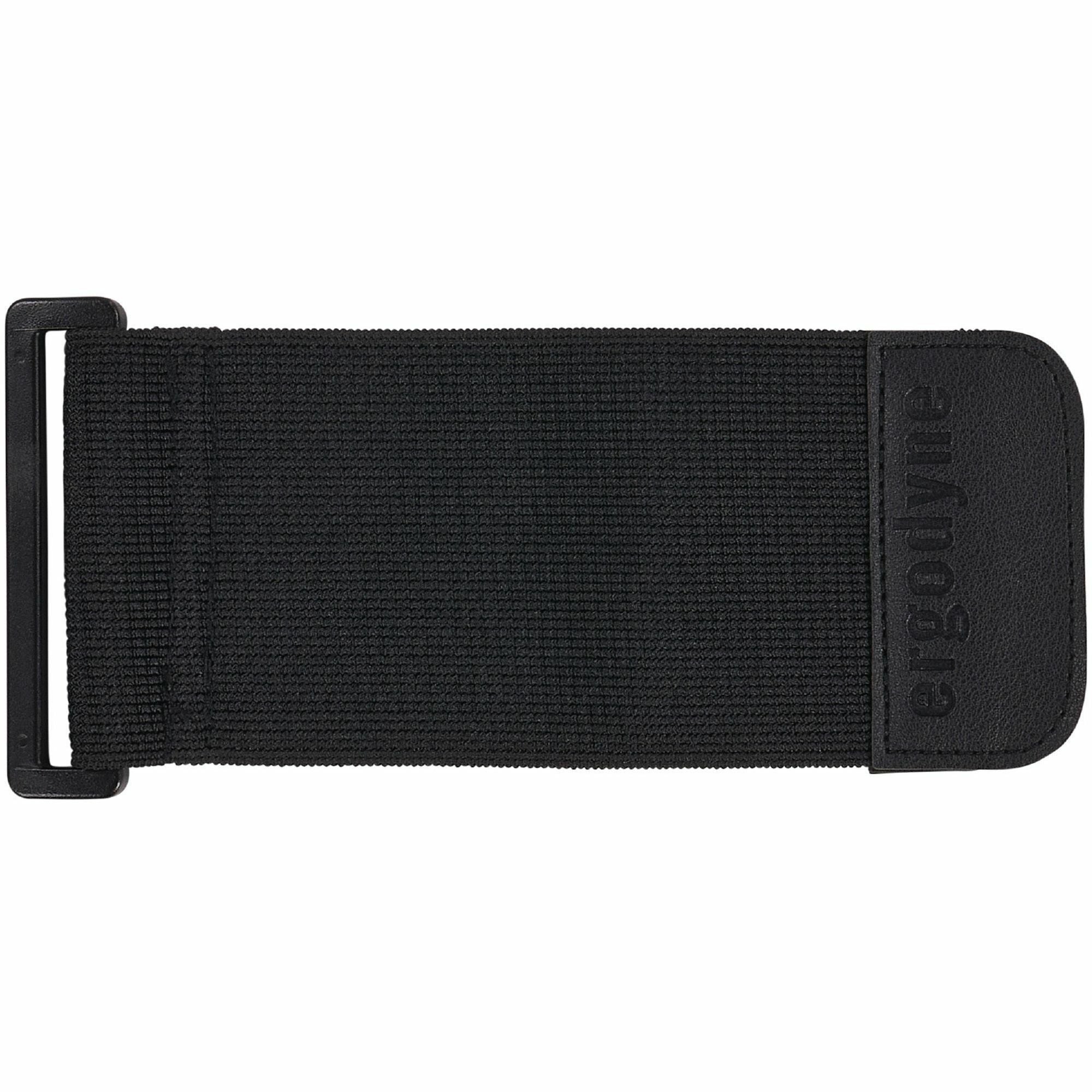 Adjustable - Hook & Loop Attachment - 12" Length - Black - Elastic - 1 Each